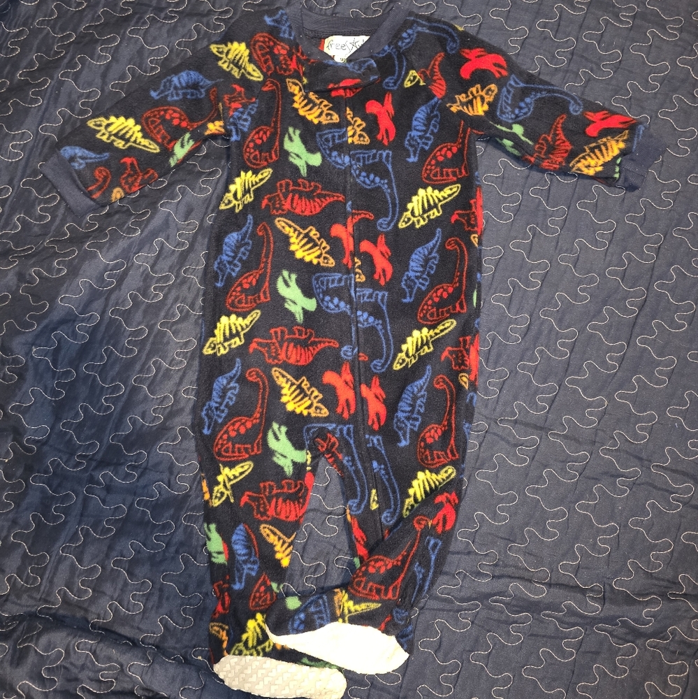 Colorful Dinosaur Print Kids One Piece
